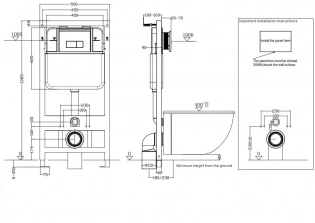 Инсталляция для унитаза GROCENBERG GS3050